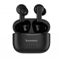 слушалки,слушалки,sunstech,wavepods,wireless,earphones,black