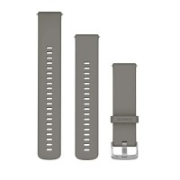 електро,garmin,quick,release,22,mm,silicone,strap,silver,gray,silver