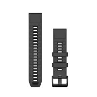 електро,garmin,quickfit,22,mm,silicone,strap,silver,(graphite,black)