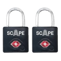 други,аксесоари,scape,travel,tsa,padlock,2,units,silver,(black)