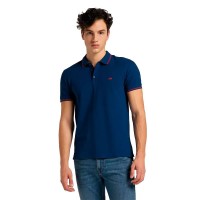 дамски,блузи,с,яка,мъжки,блузи,с,яка,lee,pique,short,sleeve,polo,blue,(navy,blue)