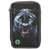 канцеларски,принадлежности,dino,world,adventure,world,led,panther,pencil,case,dark,grey