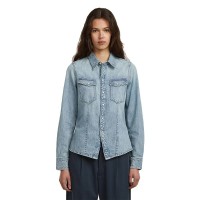 риза,с,дълъг,ръкав,дамски,ризи,мъжки,ризи,g,star,kick,slim,fit,long,sleeve,shirt,blue,(sun,faded,pacific,blue)