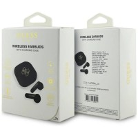 слушалки,слушалки,guess,metal,logo,4g,wireless,earphones,black,(black)
