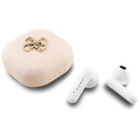 слушалки,слушалки,guess,wireless,earphones,4g,white,pink,(pink)
