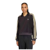 дамски,блузи,с,яка,adidas,originals,terry,towel,v,neck,long,sleeve,polo,black,(black)