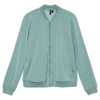 яке,дамски,якета,и,палта,vero,moda,coco,bomber,jacket,refurbished,green,(gray,mist)
