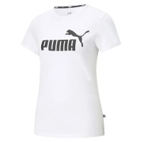 тениска,дамски,тениски,puma,essential,logo,short,sleeve,t,shirt,refurbished,white,(puma,white)