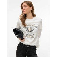 тениска,мъжки,тениски,дамски,тениски,vero,moda,iyola,short,sleeve,t,shirt,white,(snow,white,print,wild,spirit)