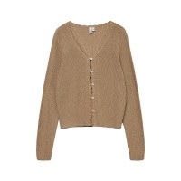 жилетка,мъжки,пуловери,дамски,пуловери,vero,moda,lexie,shine,cardigan,brown,(silver,mink,detail,w,dtm,lurex)