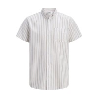 риза,с,къс,ръкав,дамски,ризи,мъжки,ризи,jj,rebel,keith,oxford,short,sleeve,shirt,white,(white,stripes,crockery)