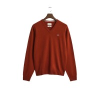 блуза,мъжки,пуловери,gant,87212,v,neck,sweater,red,(tile)