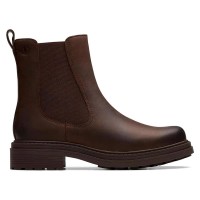 обувки,дамски,боти,мъжки,боти,clarks,shoes,orinoco,3,top,booties,brown,(dark,brown)