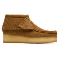 обувки,на,платформа,дамски,обувки,clarks,shoes,wallabee,wedge,fringe,shoes,brown,(light,tan)