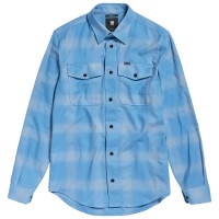 карирана,риза,мъжки,ризи,g,star,marine,slim,long,sleeve,shirt,refurbished,blue,(deep,wave,ryan,check)