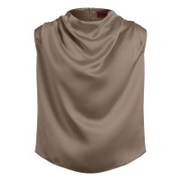 потник,дамски,топове,hugo,casmini,10263720,sleeveless,top,brown,(light,pastel,brown)