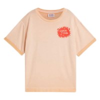 тениска,мъжки,тениски,дамски,тениски,scotch,&,soda,183101,short,sleeve,t,shirt,orange,(coral,sands)