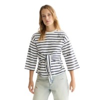 тениска,мъжки,тениски,дамски,тениски,scotch,&,soda,u9b01304t,3,4,sleeve,t,shirt,white,(blue,white,stripe)