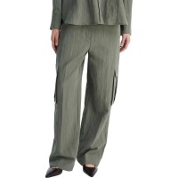 панталони,дамски,панталони,tommy,hilfiger,fluid,utility,loose,straight,fit,pants,green,(platinum,rust)