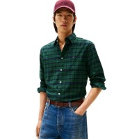 карирана,риза,мъжки,ризи,tommy,hilfiger,mw0mw41493,long,sleeve,shirt,green,(preppy,navy,check)