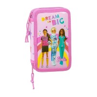 канцеларски,принадлежности,safta,barbie,pencil,case,28,pieces,pink,(multicolor)