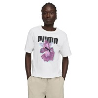 тениска,мъжки,тениски,дамски,тениски,puma,graphics,flower,relaxed,fit,short,sleeve,t,shirt,white,(puma,white)