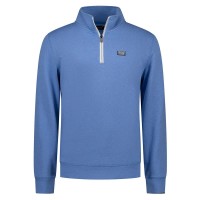 блуза,мъжки,пуловери,nza,new,zealand,26bn308,half,zip,sweatshirt,blue,(cool,blue,melange)