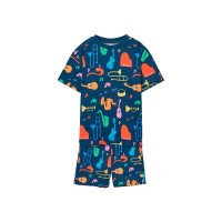 пижама,детски,пижами,boboli,683018,short,sleeve,pyjama,blue,(music,print)