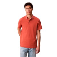 дамски,блузи,с,яка,мъжки,блузи,с,яка,calvin,klein,supima,emb,short,sleeve,polo,orange,(faded,flower)