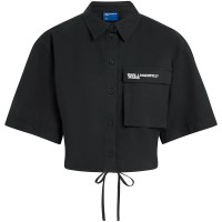 риза,с,къс,ръкав,дамски,ризи,мъжки,ризи,karl,lagerfeld,jeans,b2w11021,short,sleeve,shirt,black,(black)