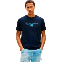 тениска,мъжки,тениски,дамски,тениски,tommy,hilfiger,brand,love,mono,stack,short,sleeve,t,shirt,blue,(desert,sky)