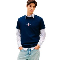 тениска,мъжки,тениски,дамски,тениски,tommy,jeans,sign,block,regular,fit,short,sleeve,t,shirt,blue,(dark,night,navy)