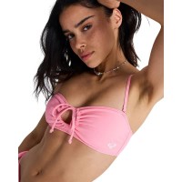 дамски,бански,костюми,roxy,essentials,sd,bandeau,bikini,top,pink,(plumeria)