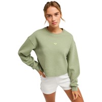 блуза,дамски,блузи,roxy,rise,&,vibe,textured,sweatshirt,green,(oil,green)