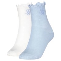 чорапи,мъжки,чорапи,дамски,чорапи,tommy,hilfiger,refined,monogram,short,socks,2,pairs,white,blue,(light,blue)