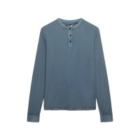 тениска,мъжки,тениски,дамски,тениски,superdry,lite,textured,grandad,long,sleeve,t,shirt,blue,(copen,blue)