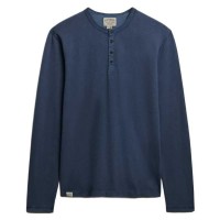 тениска,мъжки,тениски,дамски,тениски,superdry,slub,grandad,long,sleeve,t,shirt,blue,(dry,slate,blue)