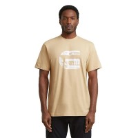 тениска,мъжки,тениски,дамски,тениски,g,star,icon,short,sleeve,t,shirt,yellow,(cream)