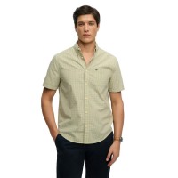 карирана,риза,дамски,ризи,мъжки,ризи,superdry,preppy,poplin,short,sleeve,shirt,green,(hampton,yellow,check)