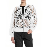 жилетка,мъжки,пуловери,дамски,пуловери,replay,dk4220.000.g23726,cardigan,white,(natural,white)