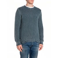 блуза,мъжки,пуловери,дамски,пуловери,replay,uk5168.000.g21280q,sweater,blue,grey,(petrol,blue)
