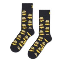 чорапи,мъжки,чорапи,дамски,чорапи,happy,socks,smelly,burger,crew,socks,black,(black)