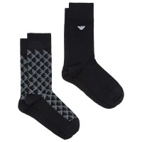 чорапи,мъжки,чорапи,дамски,чорапи,emporio,armani,em000543,af20087,short,socks,2,pairs,black,(black,eagle,black)