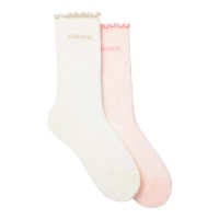 чорапи,мъжки,чорапи,дамски,чорапи,hugo,lettuce,10272175,01,crew,socks,2,pairs,beige,pink,(light,pastel,pink)