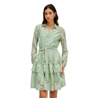 рокля,дамски,поли,и,рокли,salsa,jeans,21011089,long,sleeve,dress,green,(light,green)