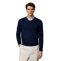 блуза,мъжки,пуловери,дамски,пуловери,hackett,ess,cotton,v,neck,sweater,blue,(old,navy)