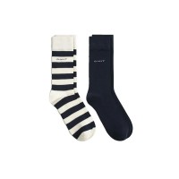 чорапи,мъжки,чорапи,дамски,чорапи,gant,bar,and,solid,socks,2,pairs,beige,blue,(cream)
