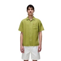 риза,с,къс,ръкав,дамски,ризи,мъжки,ризи,napapijri,linen,1,short,sleeve,shirt,green,(golden,cyp)