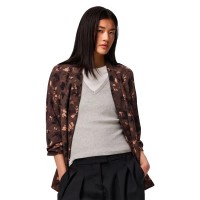 сако,дамски,сака,pieces,boss,3,4,printed,blazer,brown,(major,brown,flower)
