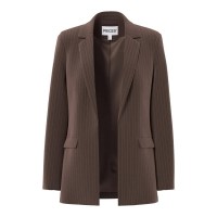 сако,дамски,сака,pieces,bossy,loose,fit,blazer,brown,(hot,fudge,pinstripe)